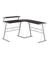 Contemporary L-Shaped Computer Desk for Gaming or Office – Large Worktop