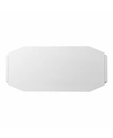 48" White Writing Desk With Two Drawers