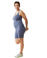 Ingrid + Isabel Maternity Ingrid + Isabel Short Active Unitard Jumpsuit Dusk Blue Xs