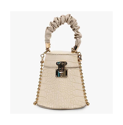 Women's Ripple Cream Bucket Bag
