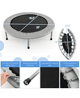 38 Inch Mini Folding Trampoline Portable Recreational Fitness Rebounder