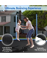Outdoor Trampoline with Safety Closure Net