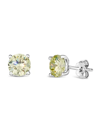 Anna Zuckerman Rock Star 2 Carat Cz Crystalline Studs in Champagne