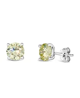 Anna Zuckerman Rock Star 2 Carat Cz Crystalline Studs in Champagne
