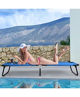 Gymax Folding Camping Bed Outdoor Military Cot Sleeping