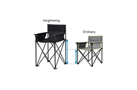 Portable 38 Inch Oversized High Camping Fishing Folding Chair