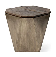 Solid Wood Accent Table – Perfect for Living Room or Nightstand Use