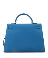 Pre-Owned Hermes Kelly Handbag Epsom with Palladium Hardware