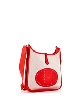 Pre-Owned Hermes Pm Evelyne Bag Gen Iii Toile and Leather
