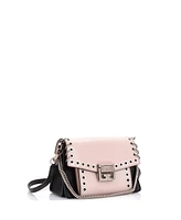 Pre-Owned Givenchy Small GV3 Flap Bag Grommet Embellished Leather