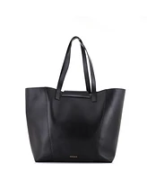 Pre-Owned Versace Medium Virtus Open Shopping Tote Leather
