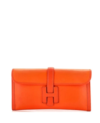 Pre-Owned Hermes 29 Jige Elan Clutch Swift with Chevre Mysore