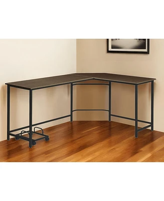 Contemporary L-Shape Computer Desk – Ideal for Dual Monitor Setup