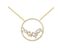 Le Vian Vanilla Diamond Baguette Cluster Pendant Necklace (1/2 ct. t.w.) in 14k Yellow Gold, 18"