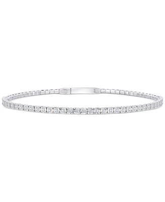Diamond Illusion Tennis Bracelet (1/4 ct. t.w.) in Sterling Silver