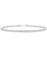 Diamond Illusion Tennis Bracelet (1/4 ct. t.w.) in Sterling Silver