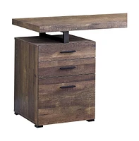 Contemporary Computer Desk with Triple Drawer Storage and Sturdy Frame
