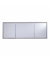50" Silver Mirrored Writing Desk