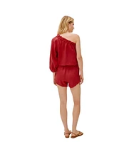 Labeca London Women's Capri Linen Shorts