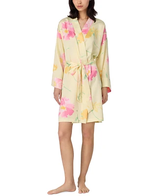 Lauren Ralph Women's Short Kimono Wrap Robe
