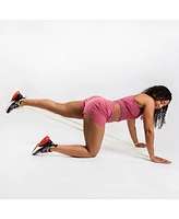 NonZero Gravity 100% Latex-Free Natural Rubber Power Resistance Bands Light Warm-Up Set (6-Piece)