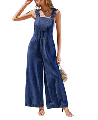Cupshe Women's Sweet Dreams Blue Jumpsuit