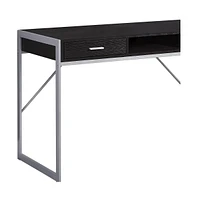 Compact Computer Desk with Dual Drawers for Study or Workspace