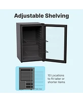 SnowLion Premium 69L Beverage Refrigerator 2.4 Cu.ft. Freestanding Mini Fridge With Glass Door in