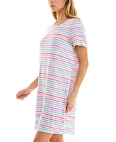 Roudelain Women's Printed Short-Sleeve Sleepshirt