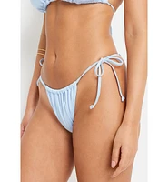 Lscn by Lascana Women's Ruched Thong Bikini Swimsuit Bottom