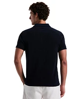 Original Penguin Men's Slim Fit Short Sleeve Terry Open Collar Polo Shirt