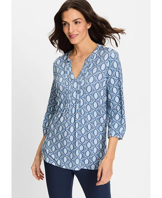 Olsen Women's Ornamental Print Tunic T-Shirt