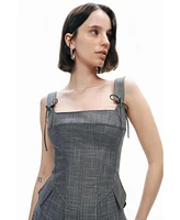 Nocturne Women's Eyelet Tie Detail Blouse