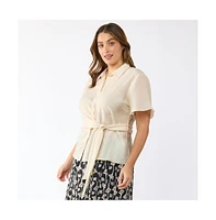 Estelle Plus Sandstorm Wrap Shirt
