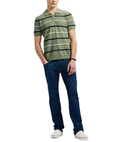 Men's Winder Short Sleeve Striped Polo Sweater