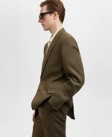 Mango Men's Linen Slim-Fit Amalfi Suit Blazer