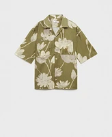 Mango Men's Floral Print Shirt