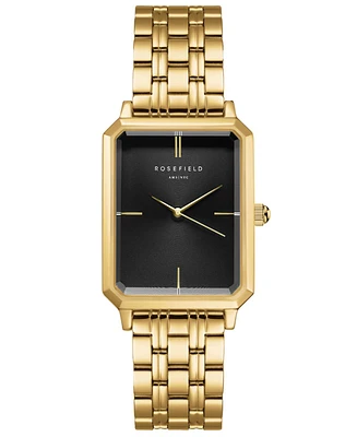 Rosefield Octagon Women's Gold Tone Stainless Steel Bracelet Watch 29mm