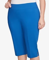 Ruby Rd. Plus Ladder Hem Americana Clamdigger Capri Pants