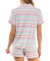 Roudelain Women's Yummy Notched-Collar Pajama Set