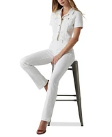Guess Women's Short-Sleeve Sexy Cropped Jean Jacket