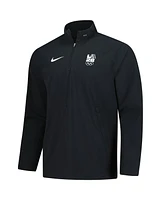 Nike Men's Black LA28 Summer Olympics Lightweight Quarter-Zip Coaches Jacket
