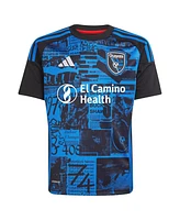 Adidas Big Boys and Girls Cristian Arango Black San Jose Earthquakes 2025 Headliner Replica Player Jersey