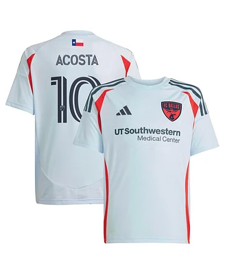 Adidas Big Boys and Girls Luciano Acosta Light Blue Fc Dallas 2025 The Inferno Kit Replica Player Jersey