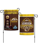Wincraft Western Michigan Broncos 2025 Ncaa Frozen Four Men's Ice Hockey National 12" x 18" Double-Sided Garden Flag