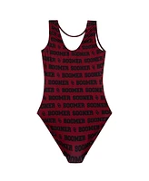 Gk Elite Big Boys and Girls Crimson Oklahoma Sooners Spirit Leotard