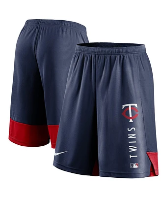Nike Men's Navy Minnesota Twins Authentic Collection Training Performance Shorts