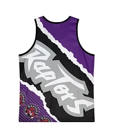 Mitchell & Ness Men's Black Toronto Raptors Jumbotron 2.0 Sublimated Tank T-Shirt