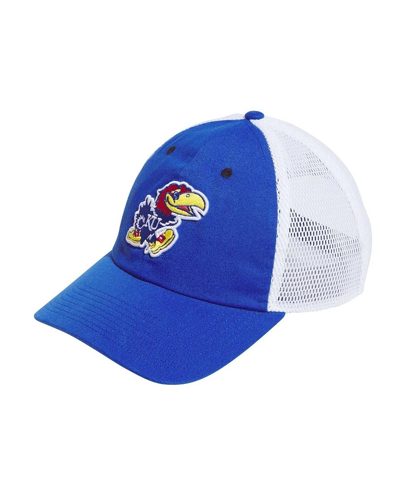 Adidas Men's Royal Kansas Jayhawks Mascot Slouch Trucker Adjustable Hat