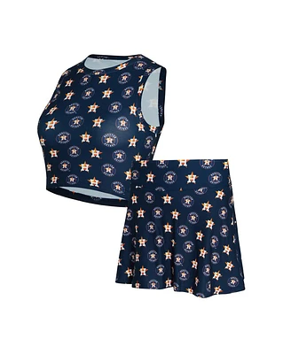 Concepts Sport Women's 2-Piece Navy Houston Astros Knit Tank Top and Skort Set